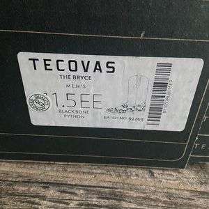 Tecovas Python The Bryce Black Bone Size 11.5EE